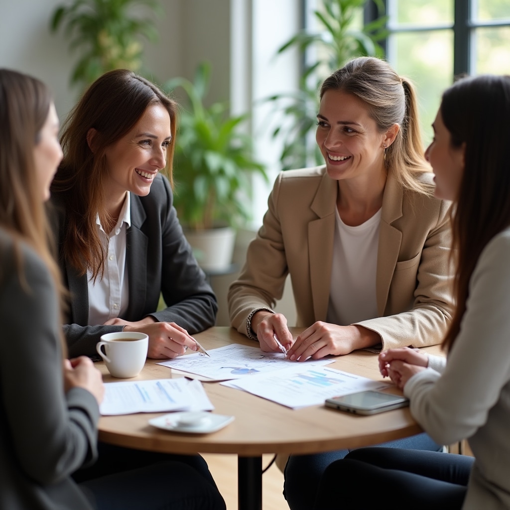 Discuție în grup despre priorități financiare