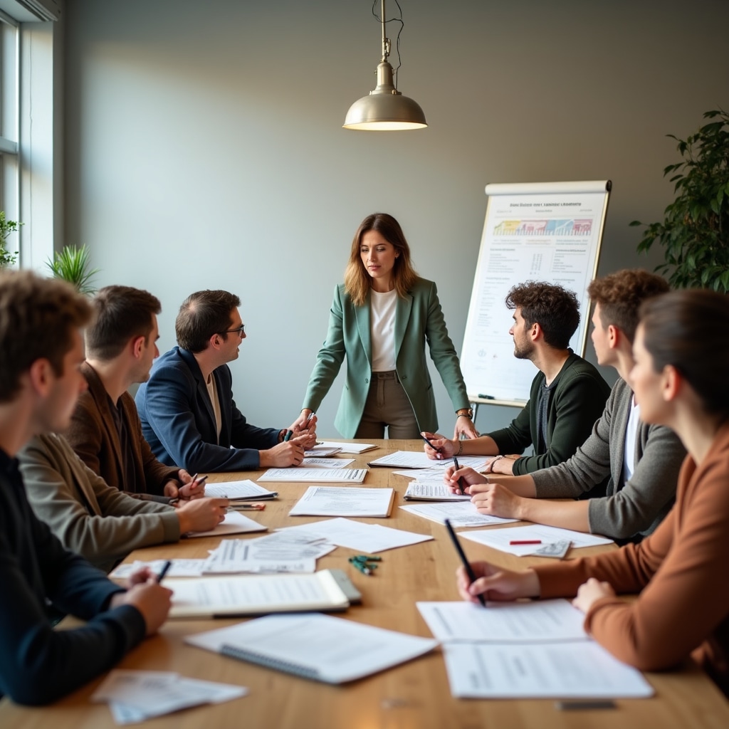 Sesiune de grup la atelierul de buget familial